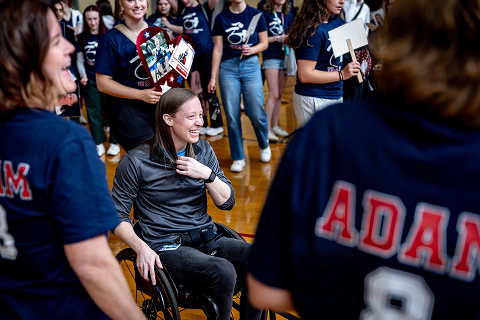 Sarah Adam, OTD, assistant professor of occupational science and occupational therapy at Saint ֱοƵ University, is one of 12 athletes who will represent the U.S. at the 2024 Paralympic Games in Paris from Aug. 28 to Sept. 8.