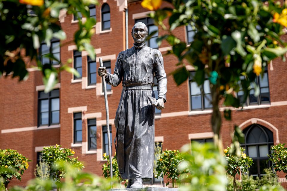 Saint ֱοƵ University's Division of Mission and Identity has launched The Pilgrim’s Path, a mission-centered tour of SLU’s north campus.